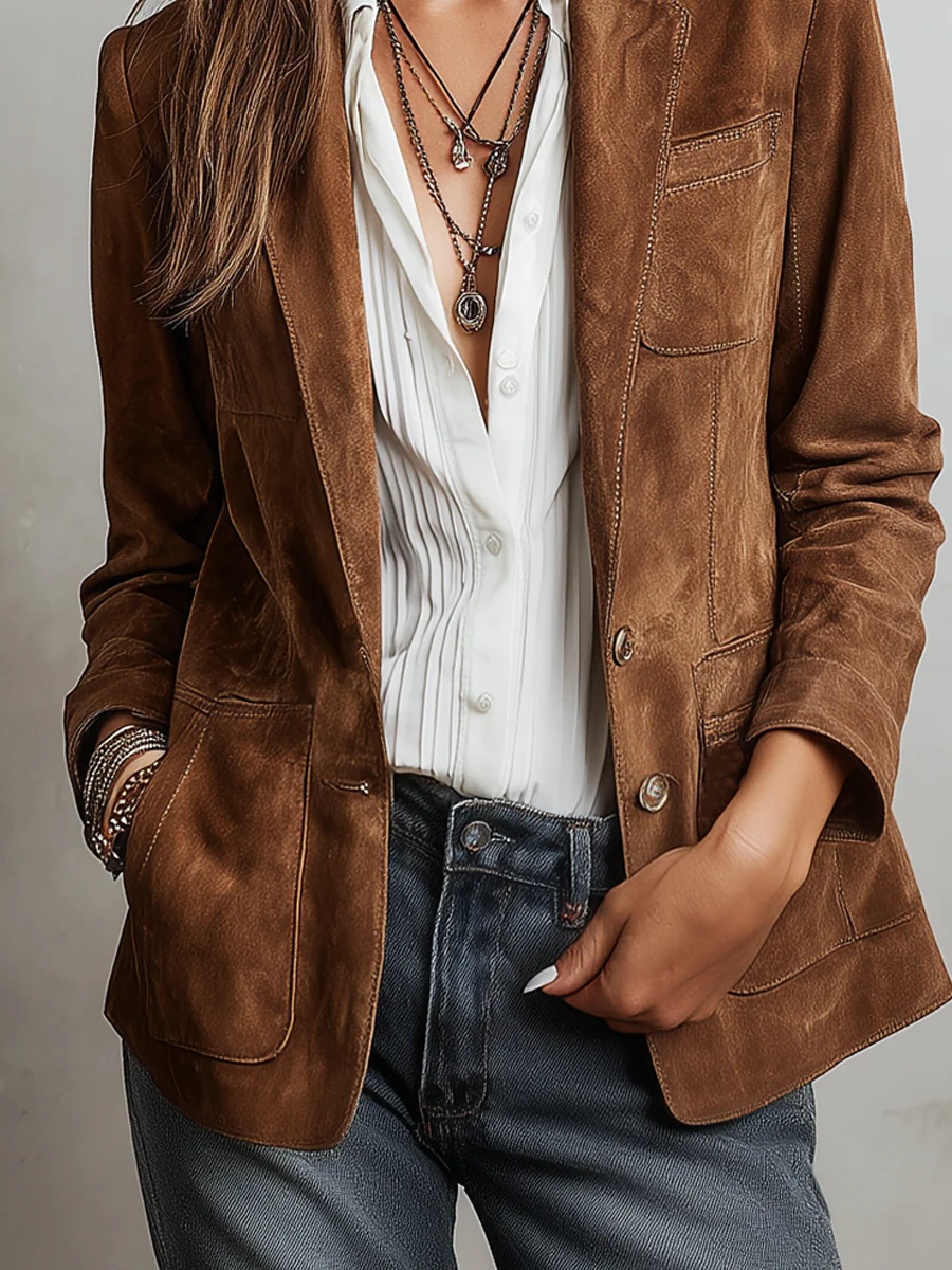 Verona | Vintage Suede-Look Jacket