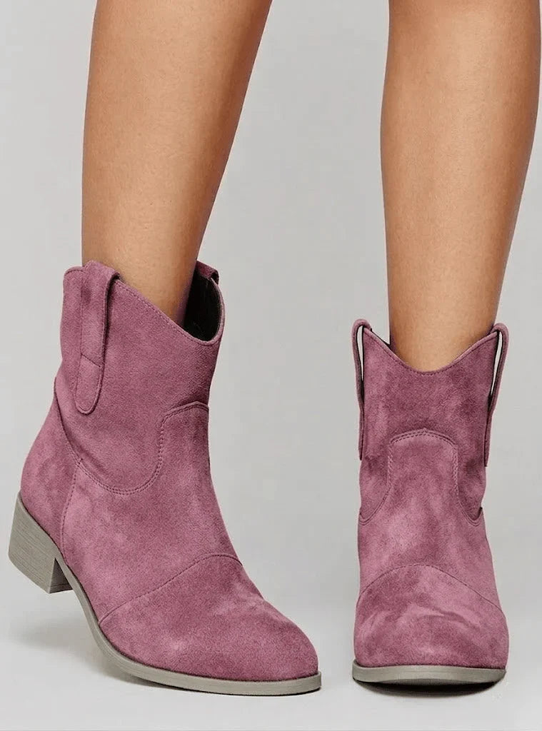 Claire | Chic Suede-Look Ankle Boots