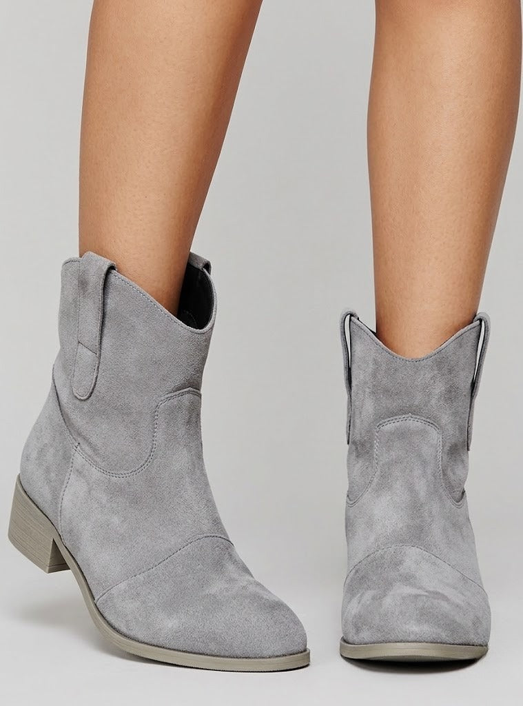 Claire | Chic Suede-Look Ankle Boots