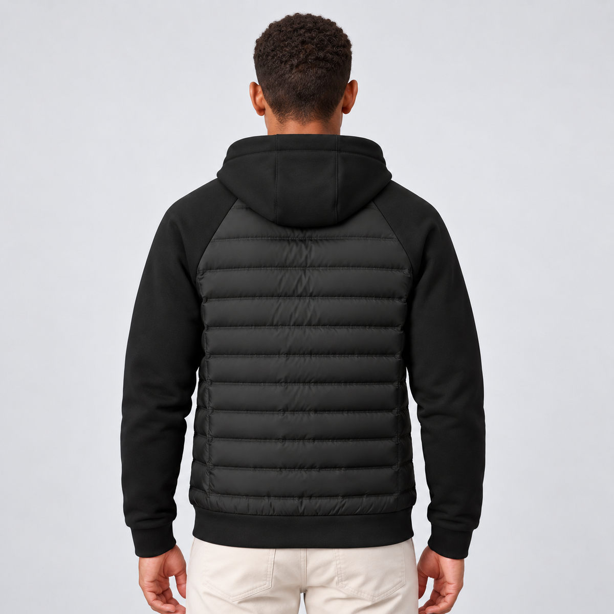 Men's Hooded Quilted Puffer Jacket