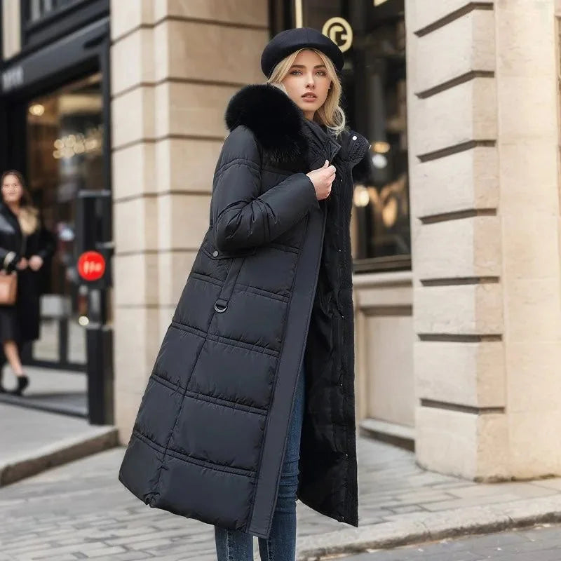 Winter Parka with Faux Fur Hood
