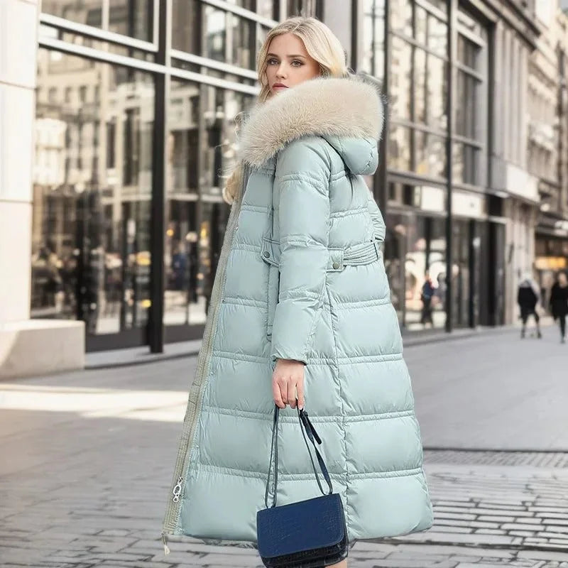 Winter Parka with Faux Fur Hood