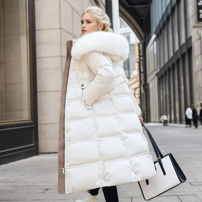 Winter Parka with Faux Fur Hood