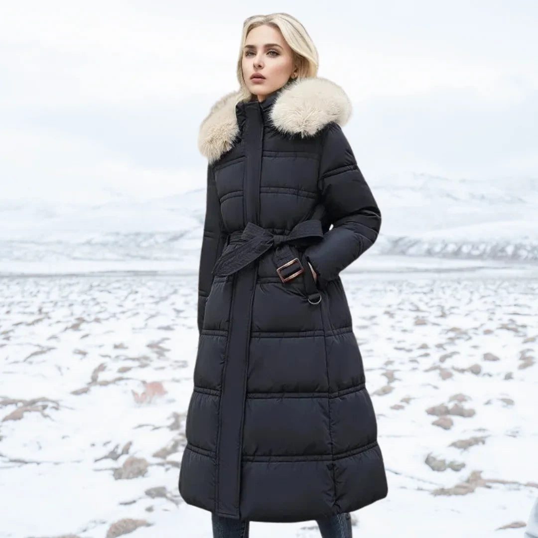 Winter Parka with Faux Fur Hood