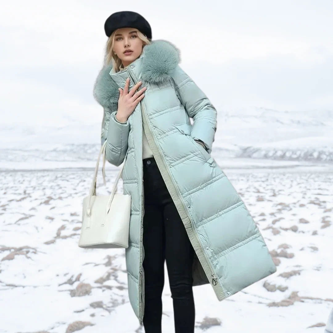 Winter Parka with Faux Fur Hood