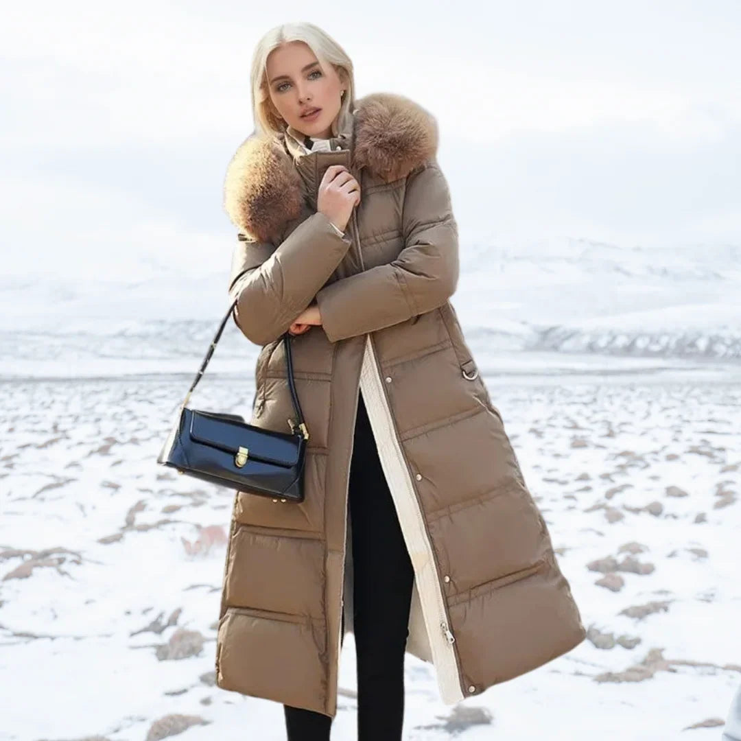 Winter Parka with Faux Fur Hood