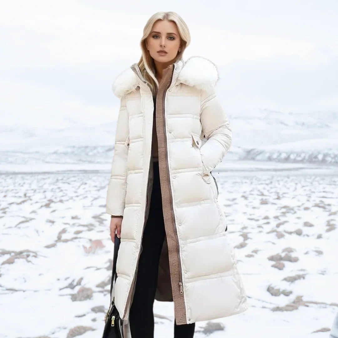 Winter Parka with Faux Fur Hood
