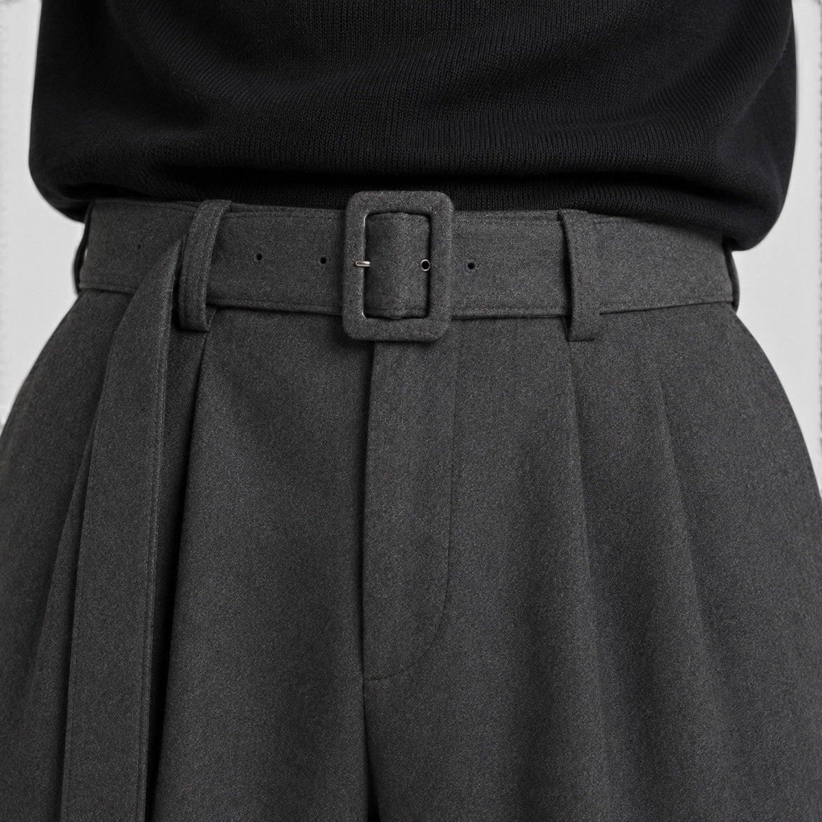 Men's Straight-Leg Pleated Tailored Trousers